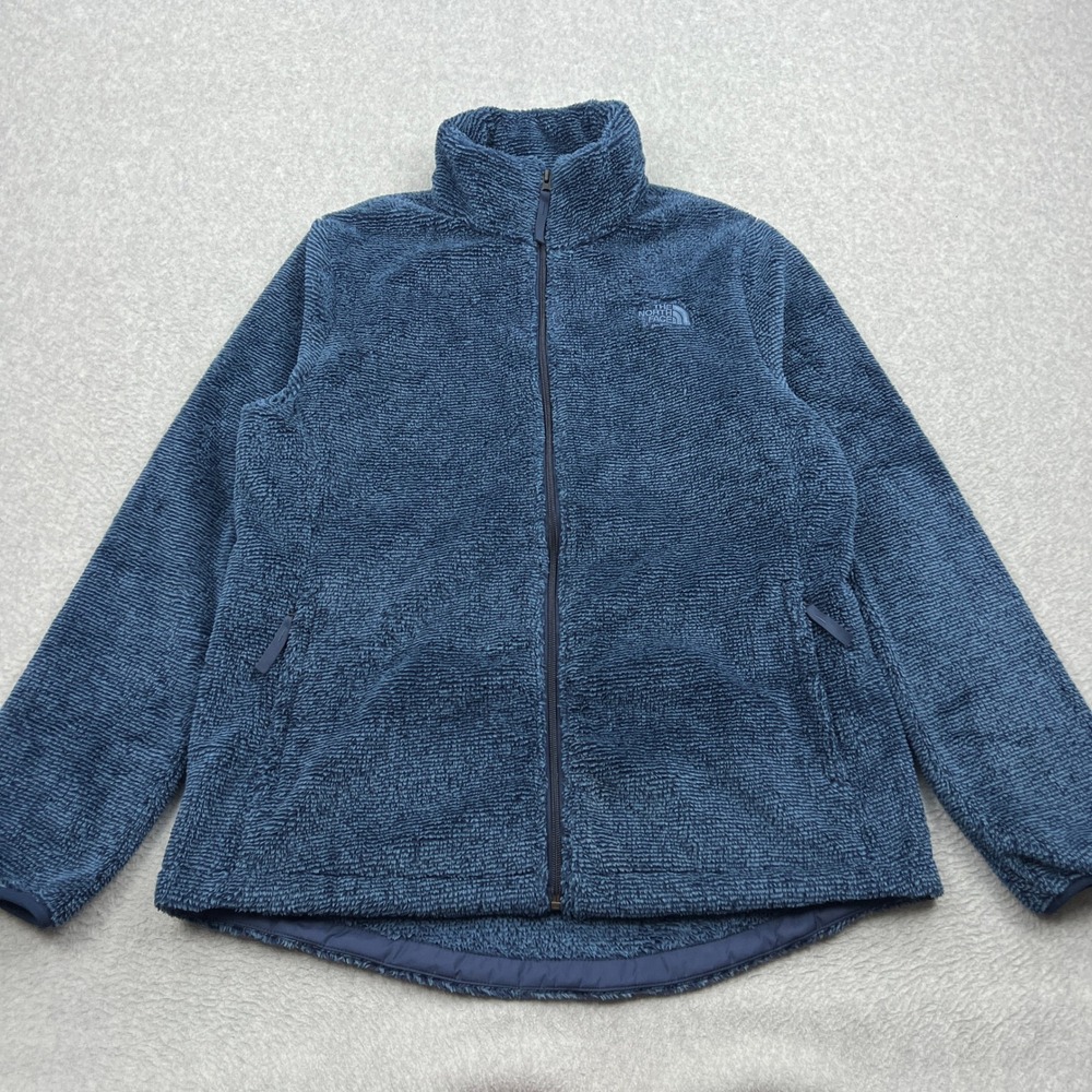The North Face Novelty Osito Jacket Women's XL Blue Fleece Full Zip‎ Mock Neck